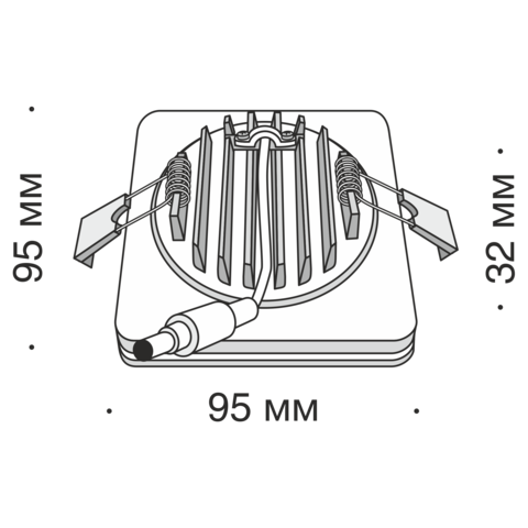 Встраиваемый светильник Technical Phanton DL303-L12W