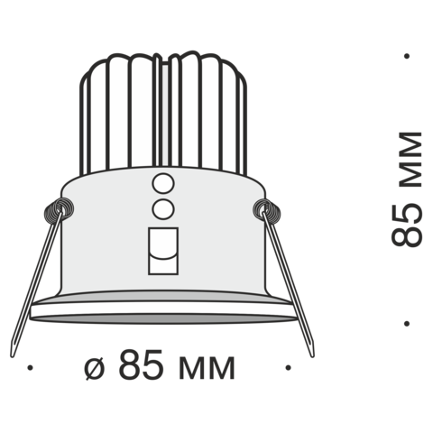 Встраиваемый светильник Technical Zoom DL034-2-L12W