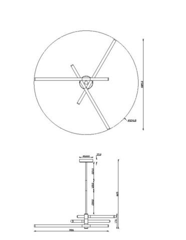 Потолочный светильник Technical Axis MOD106CL-L40G3K