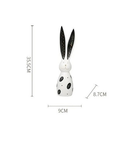 Статуэтка Long ear rabbit black