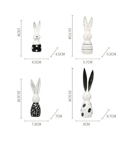 Статуэтка Long ear rabbit black