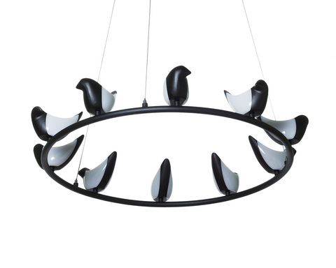 Люстра Creative Bird Chandelier Black 10R