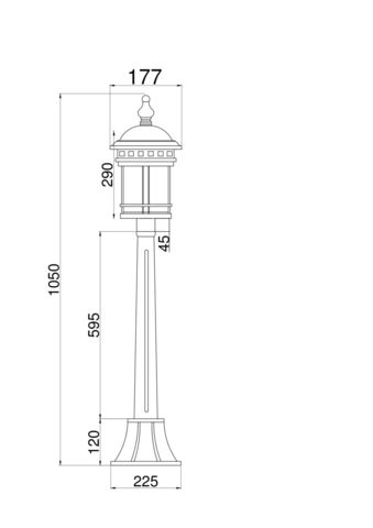 Ландшафтный светильник Outdoor Salamanca O031FL-01BR