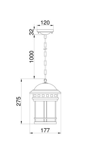 Подвесной светильник Outdoor Salamanca O031PL-01BR