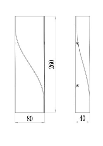 Бра Outdoor Twist O040WL-L11B3K