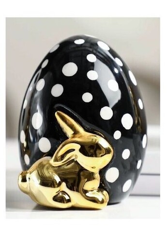 Статуэтка Easter Rabbit Egg black