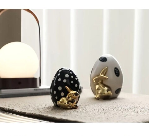 Статуэтка Easter Rabbit Egg black