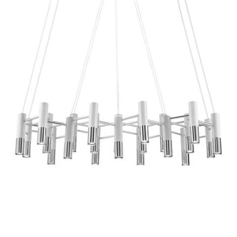 Люстра Ike Suspension White-Silver 22