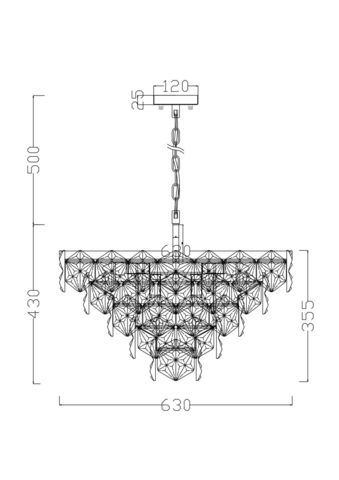 Подвесной светильник Freya Molly FR1004PL-12CH