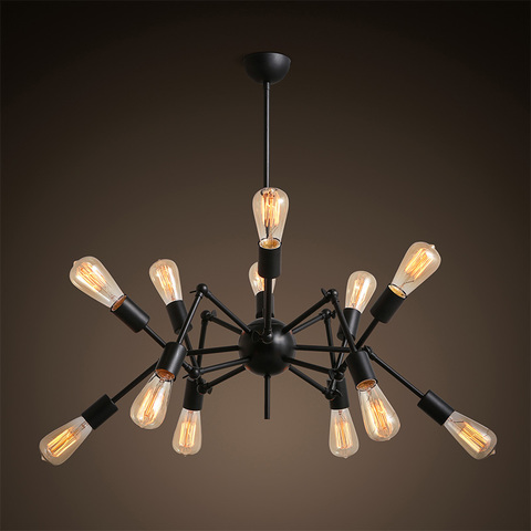 Люстра Double Octopus Chandelier Black