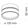 Потолочный светильник Technical Onda C024CL-L18B