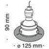 Встраиваемый светильник Technical Dot DL042-01B