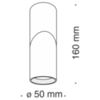 Потолочный светильник Technical Dafne C027CL-L10B