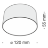 Потолочный светильник Technical Zon C032CL-L12B4K