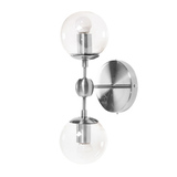 Бра Modo Sconce 2 Globes Chrome-clear