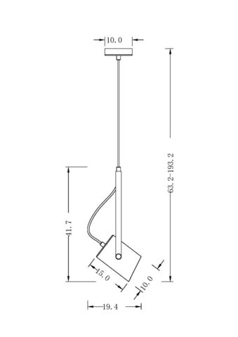 Подвесной светильник Freya Elori FR4004PL-01WB