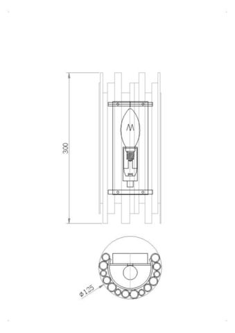 Бра Maytoni Coliseo MOD136WL-01BS