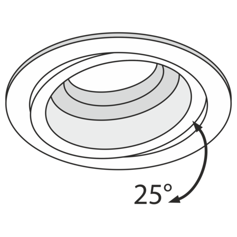 Встраиваемый светильник Technical Atom DL025-2-01B