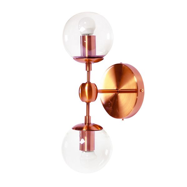 Бра Modo Sconce 2 Globes Copper-clear